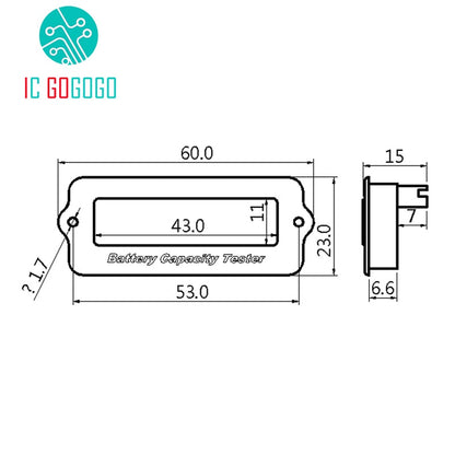 5S 18.5V Blue Lithium-ion Li-ion LiPo Battery Capacity Indicator LCD Display Remaining Detector Meter