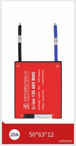 Li-ion BMS PCB 13S 48V 20A Daly Balanced Waterproof Battery Management System UK