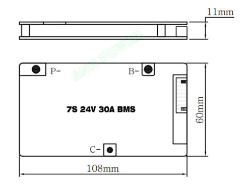 7S 24V 30A BMS Lithium-ion battery ANN BMS Balanced